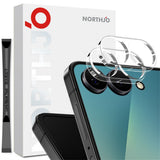 Samsung Galaxy Z Flip8 NORTHJO Hærdet Kameralinsebeskyttelsesglas - 2 stk. - Gennemsigtig
