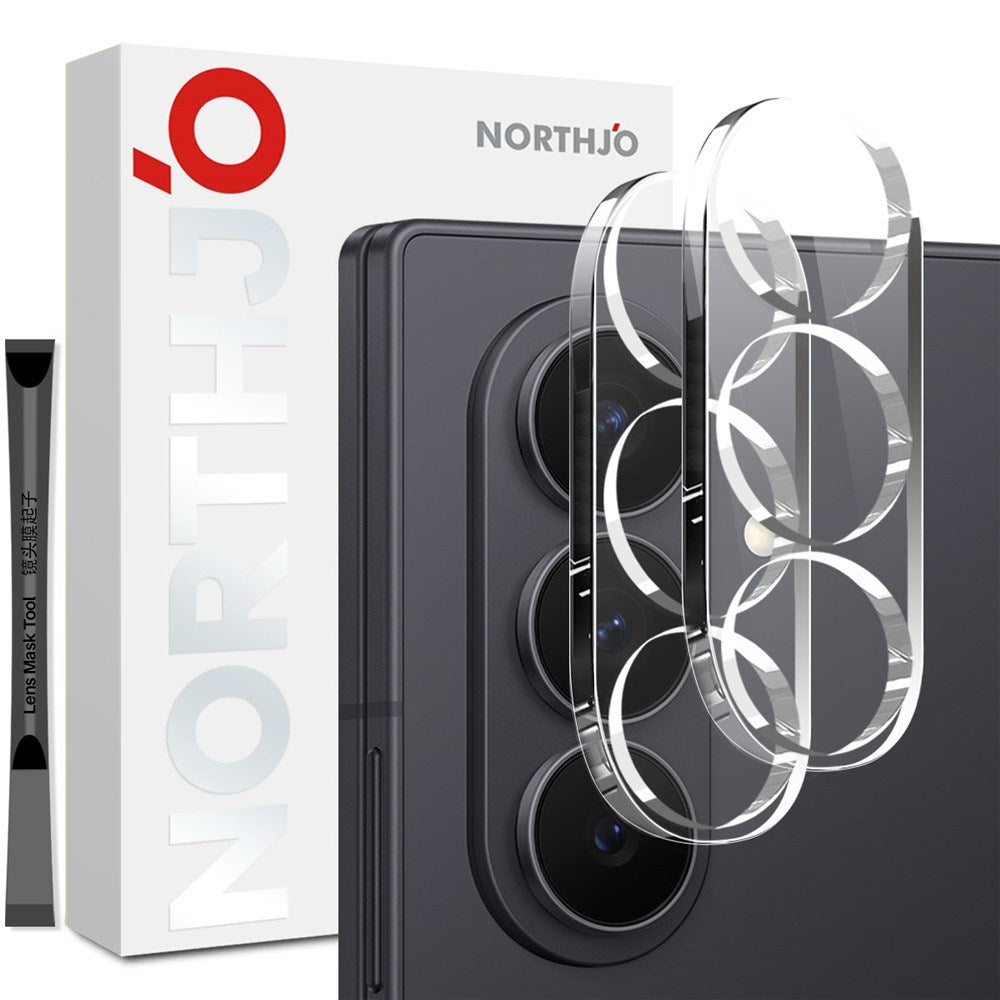 Samsung Galaxy Z Fold8 Ultra NORTHJO Hærdet Kameralinseglas - 2 stk - Gennemsigtig