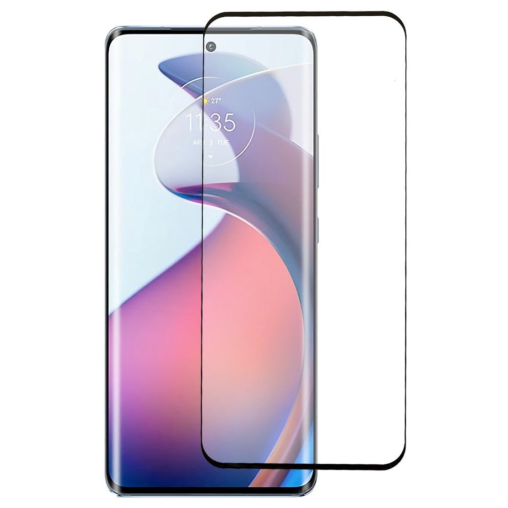 Motorola Edge 40 Pro Skjermbeskytter i herdet glass Full-Fit - Black Edge