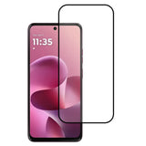 Motorola Moto G37 / G47 Skærmbeskyttelse m. Sort Kant - Gennemsigtig