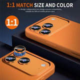 iPhone 18 Pro Metal og Glas Beskyttelse til Kameralinse - Orange