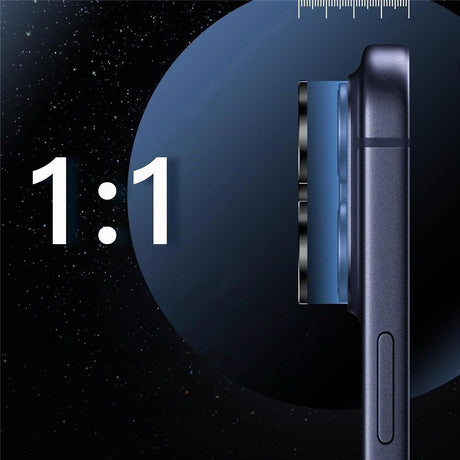 iPhone 18 Pro Metal og Glas Beskyttelse til Kameralinse - Sort