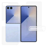 Samsung Galaxy Z Flip8 Beskyttelsesfilm - 3 Dele - Gennemsigtig