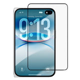 Hærdet Beskyttelsesglas iPhone Fold - Gennemsigtig / Sort Kant
