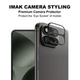 Google Pixel 11 Pro Fold IMAK Metal Kamerabeskyttelsesglas - Gennemsigtig / Sort Kant