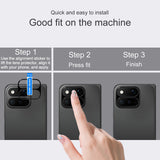 Google Pixel 11 Pro Fold IMAK Metal Kamerabeskyttelsesglas - Gennemsigtig / Sort Kant