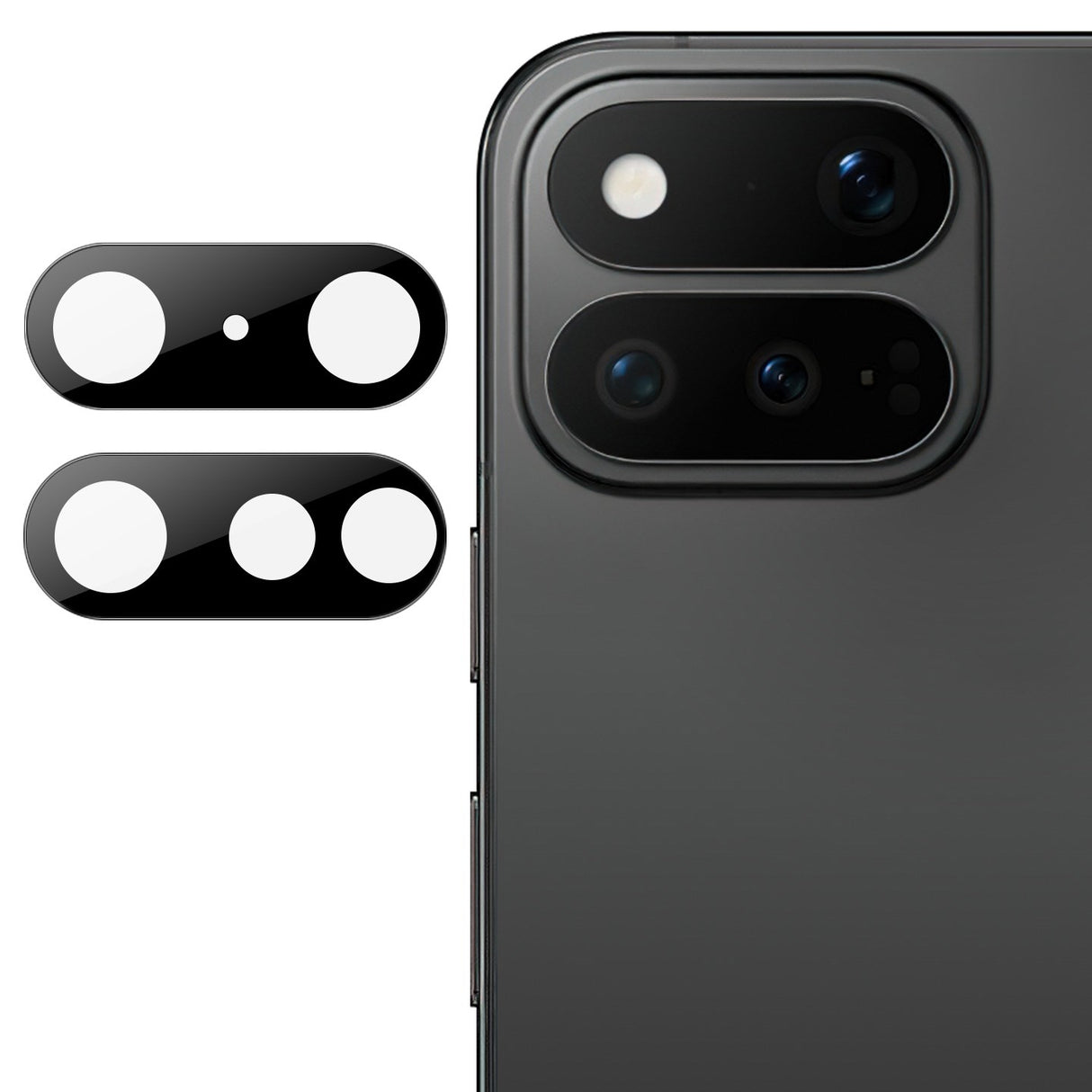 Google Pixel 11 Pro Fold IMAK Hærdet Kameralinsebeskyttelsesglas - Sort