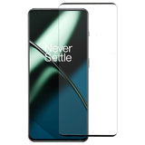 OnePlus 11 / 10 Pro / 9 Pro Arc Edge Tempered Glass - Skjermbeskytter - Veskevennlig - Gjennomsiktig m. Svart kant
