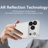 Hærdet Kameralinsebeskyttelsesglas til iPhone 18 Pro - Gennemsigtig / Sort