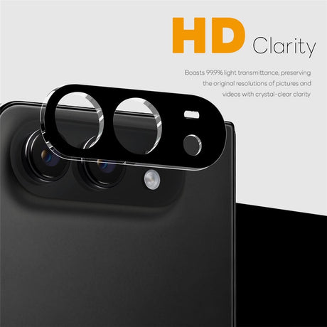 NORTHJO iPhone Fold Hærdet Kameralinsbeskyttelsesglas - 2 Stk. - Sort