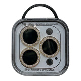 iPhone 14 Pro / 14 Pro Max Kameralinsebeskytter med Rhinestone - Gull