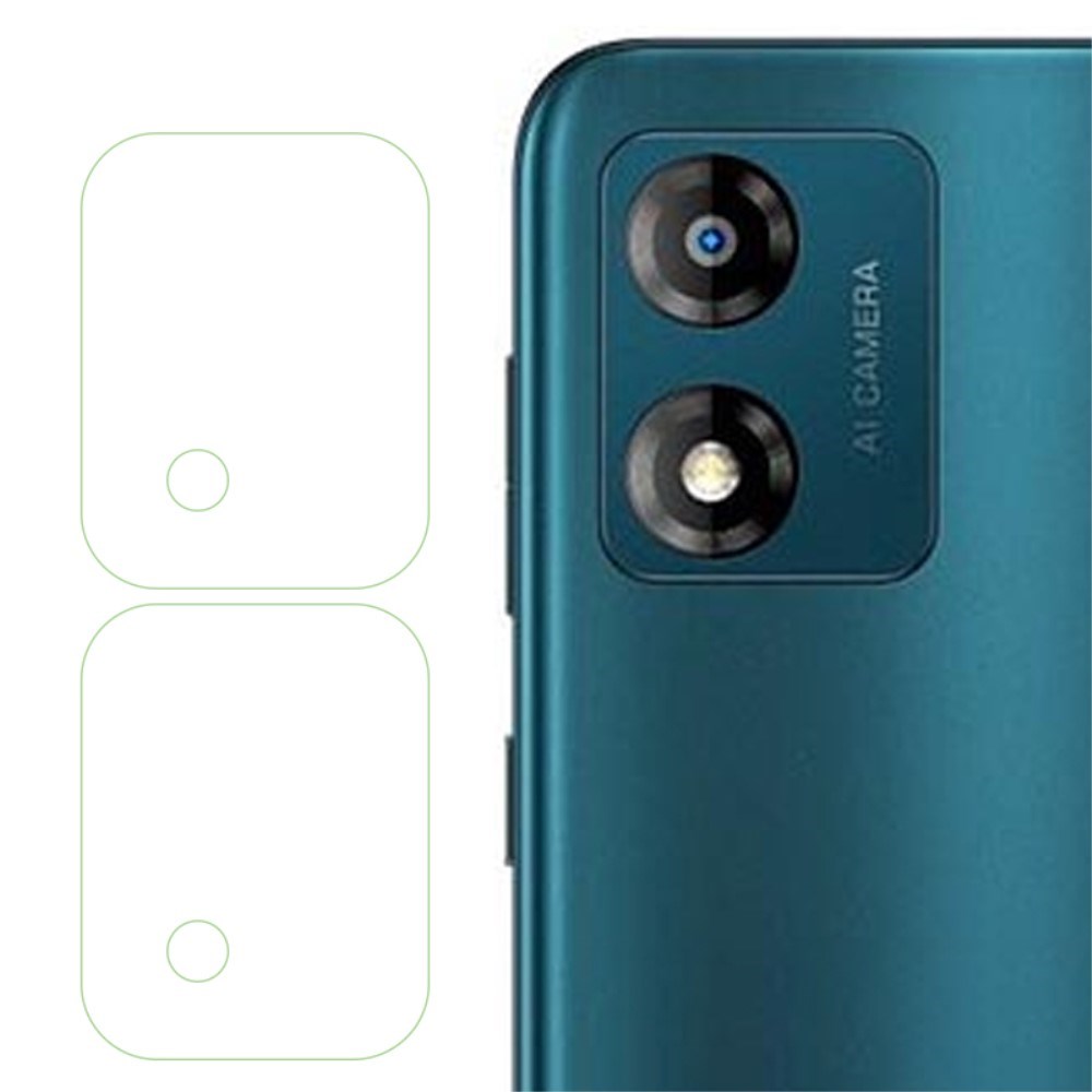 Motorola Moto E13 kameralinseglassbeskytter - 2 stk - Gjennomsiktig