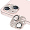 iPhone 13 / 13 Mini Enkay Glassbeskyttelse for kameralinse m. Rhinestone - Rosa