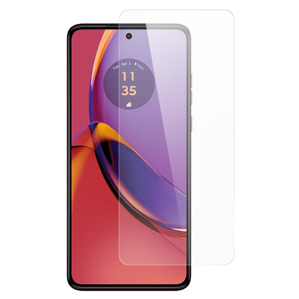 Motorola Moto G84 Arc Edge skjermbeskytter i herdet glass - Veskevennlig - Gjennomsiktig