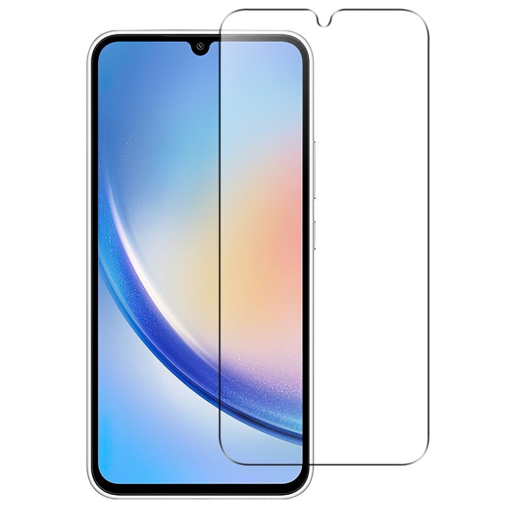Samsung Galaxy A55 (5G) Arc Edge Tempered Glass - Veskevennlig - Gjennomsiktig