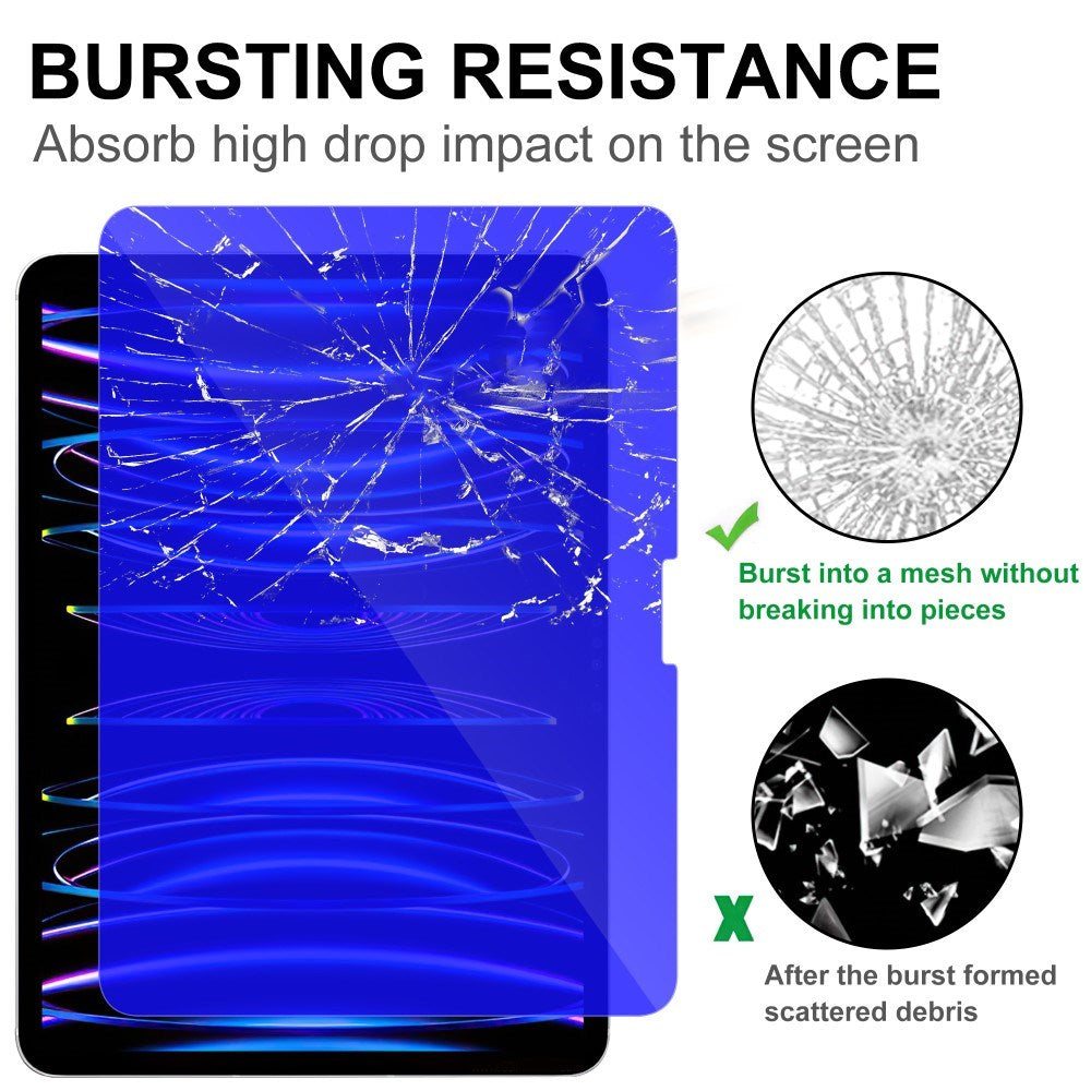 iPad Pro 11" (2024) Skjermbeskytter i glass m. Antiblått lys - Gjennomsiktig