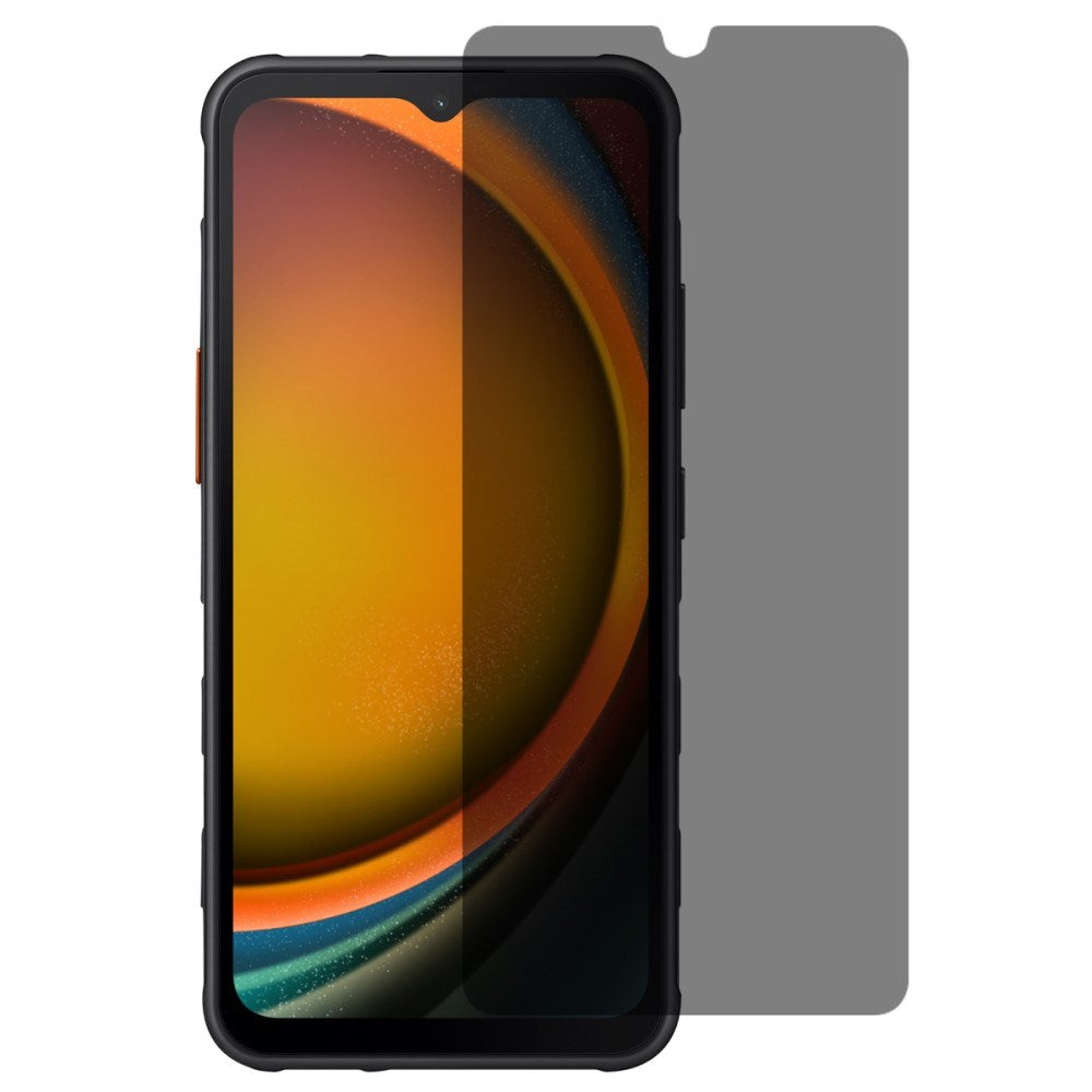 Full Fit skjermbeskytter i herdet glass - Samsung Galaxy Xcover 7 - Personvernfunksjon - Gjennomsiktig