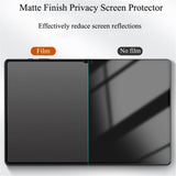 Samsung Galaxy Tab A11+ (Plus) / A9+ (Plus) Hærdet Skærmbeskyttelsesglas m. Privacy - Gennemsigtig