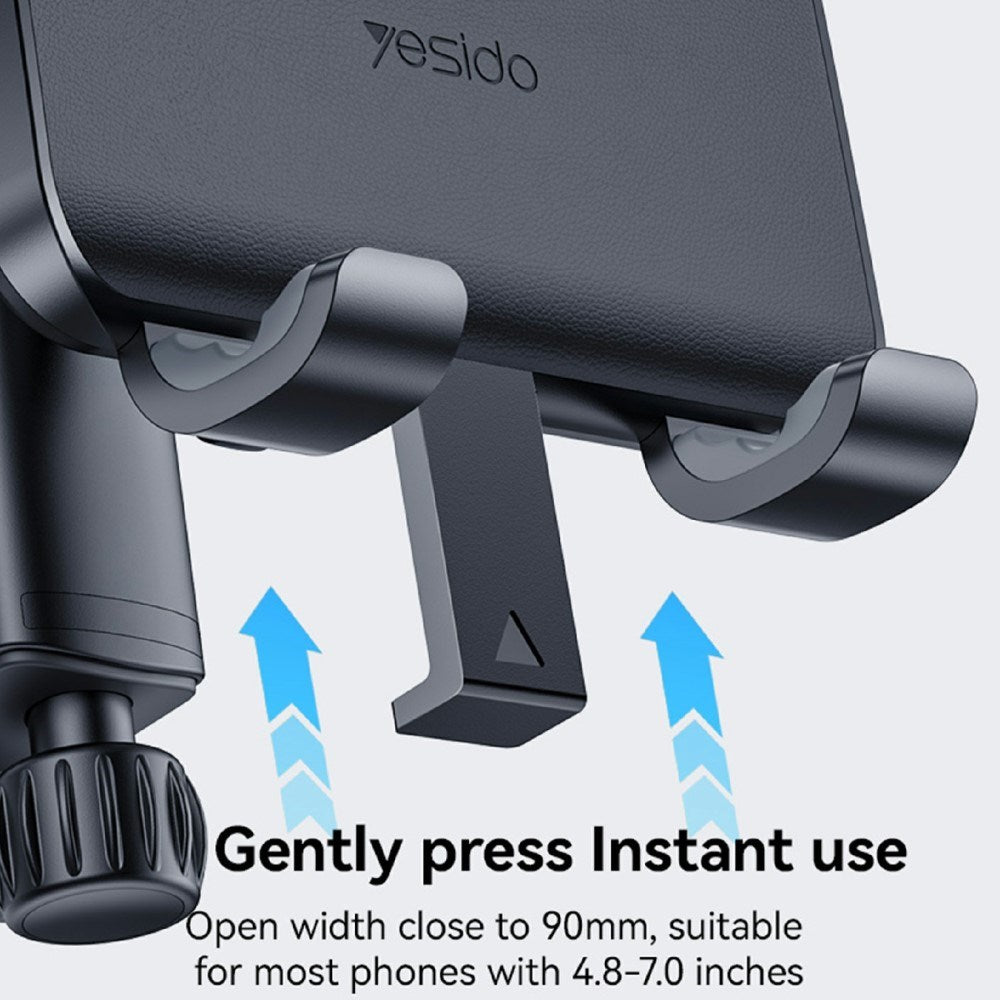 Justerbar Mobilholder - Bil - Sort