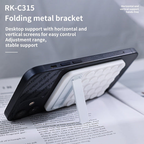 Magnetisk Silikone Sugekop - Kickstand - Lilla