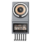 Magnetisk Trådløs Oplader 15W - Tesla Model 3 / Y - Grå / Gennemsigtig