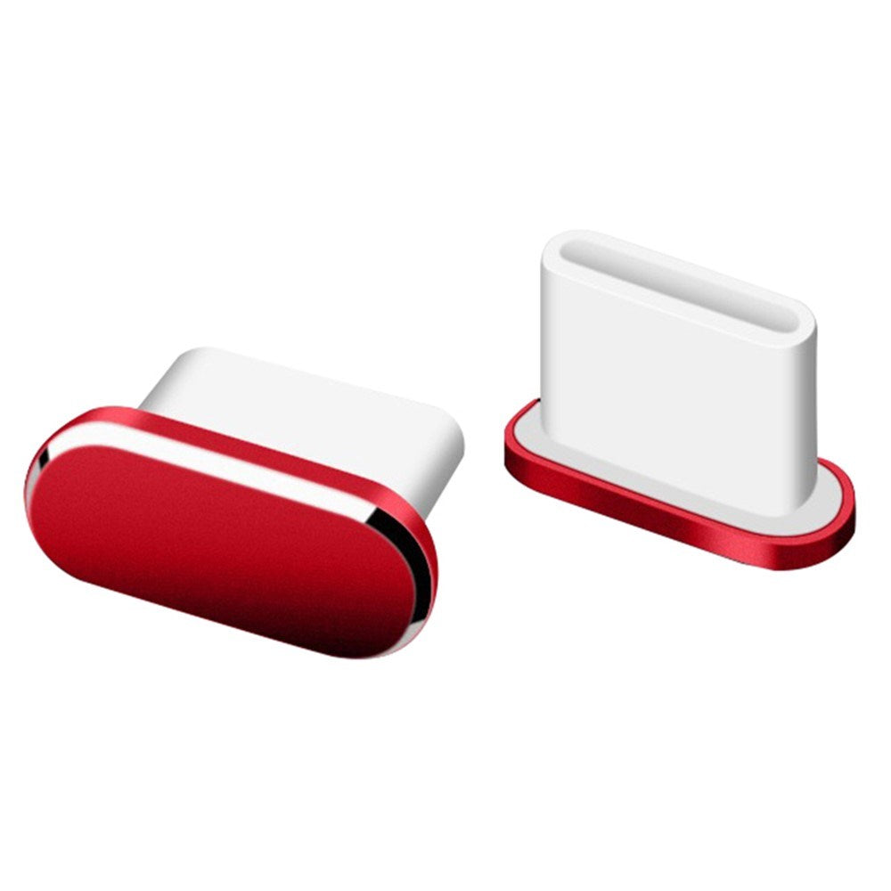 USB-C Støvbeskyttelsesprop - Rød
