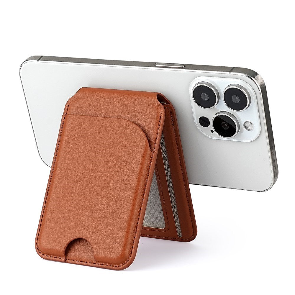 EIDERWOOD Magnetisk Kortholder - 3 Kort - Udfold Ståfunktion - MagSafe Kompatibel - Blå