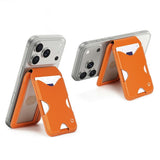 DUX DUCIS Magnetisk Kortholder - 5 Kort - Ståfunktion - MagSafe Kompatibel - Orange