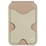 DUX DUCIS Magnetisk Kortholder - 5 Kort - Ståfunktion - MagSafe Kompatibel - Beige