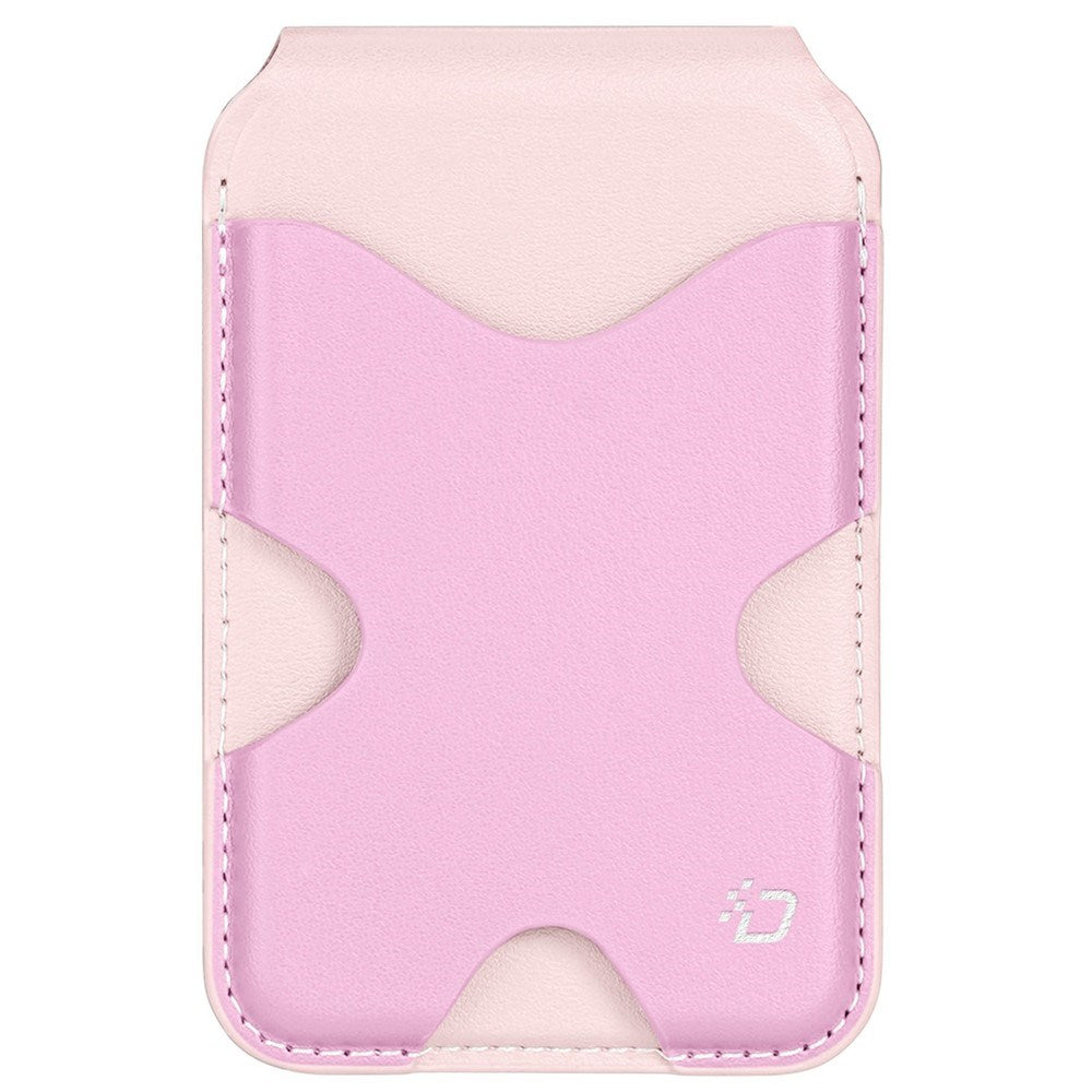 DUX DUCIS Magnetisk Kortholder - 5 Kort - Ståfunktion - MagSafe Kompatibel - Lyserød
