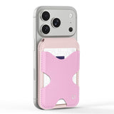 DUX DUCIS Magnetisk Kortholder - 5 Kort - Ståfunktion - MagSafe Kompatibel - Lyserød