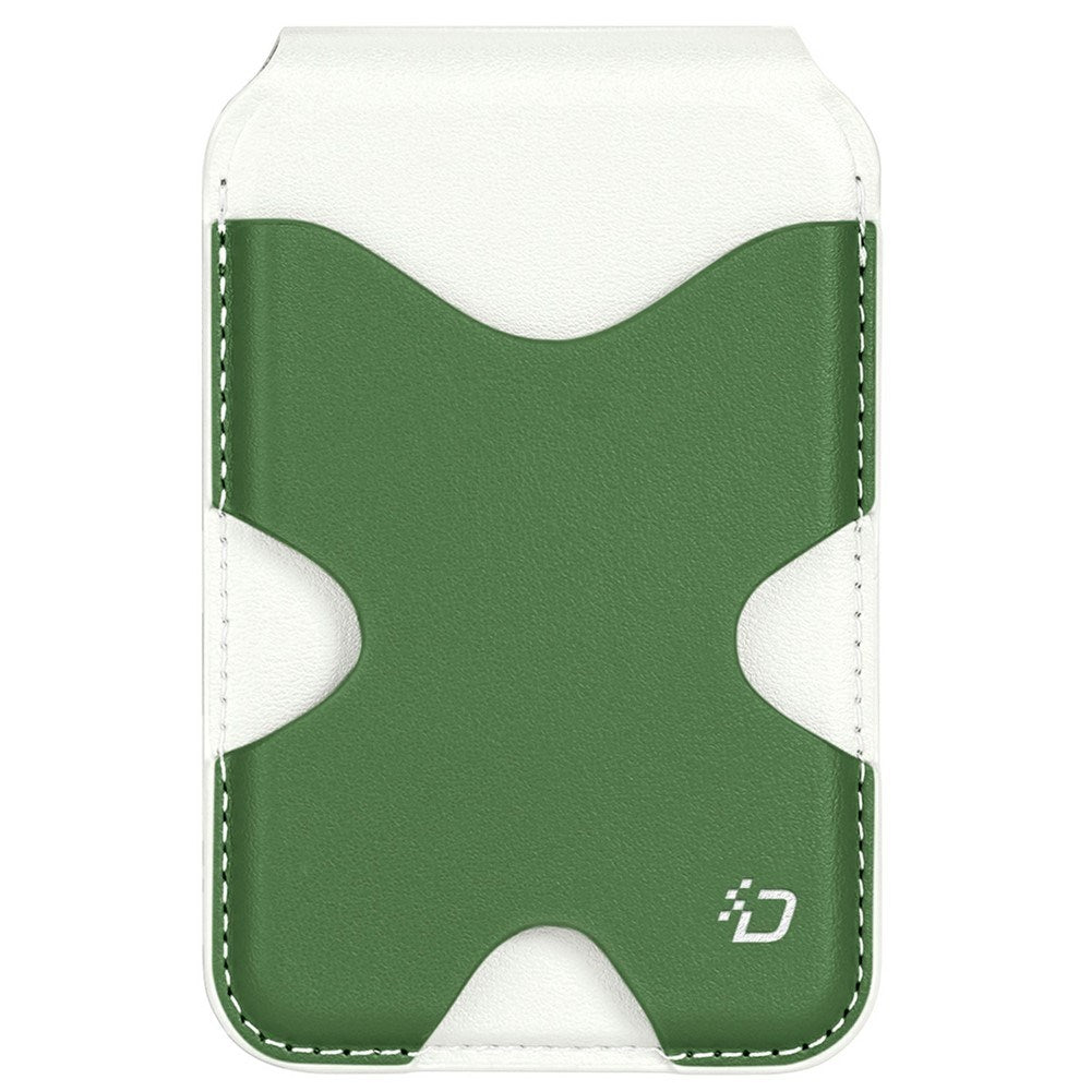 DUX DUCIS Magnetisk Kortholder - 5 Kort - Ståfunktion - MagSafe Kompatibel - Hvid / Grøn