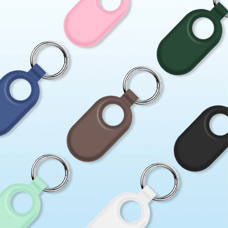 SmartTag 2 Samsung Galaxy silikondeksel m. Nøkkelring - Svart 
