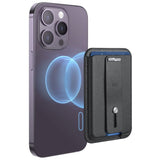 ESR Magnetisk Kunstlæder Kortholder m. Ståfunktion - MagSafe Komptibel - Sort