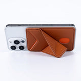Magnetisk Kortholder m. Ståfunktion - Magsafe Kompatibel - Sort