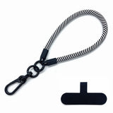 Polyester 30cm Håndledsstrop m. Indlægningsplade - Sort / Hvid