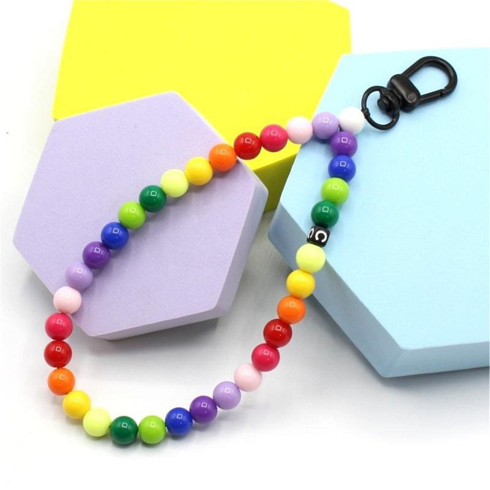Håndledsrem til Mobil - Perler - 30cm - Regnbue