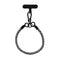 Flettet Polyester Håndledsstrop inkl. Indlægningsplade - 30cm - Sort / Hvid
