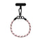 Flettet Polyester Håndledsstrop inkl. Indlægningsplade - 30cm - Lyserød / Sort