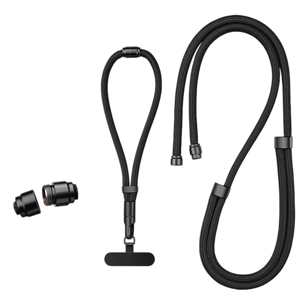 3-i-1 Nylon Strop til Mobil - Sort
