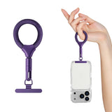 Polyester Fingerstrop m. Metalspænde - 10cm - Lilla