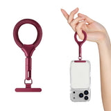 Polyester Fingerstrop m. Metalspænde - 10cm - Rød