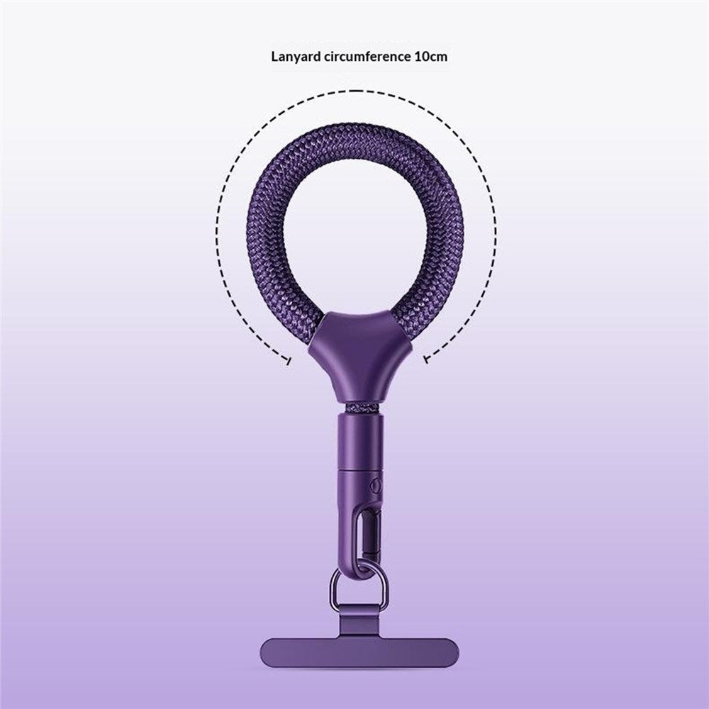 Polyester Fingerstrop m. Metalspænde - 10cm - Lyserød