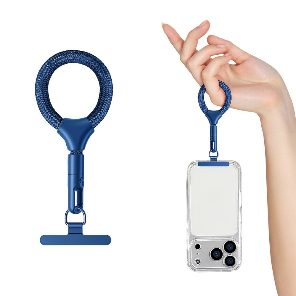 Polyester Fingerstrop m. Metalspænde - 10cm - Blå