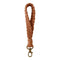 Nøglesnor / Håndledsstrop - 18cm - Tekstil - Brun
