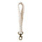 Nøglesnor / Håndledsstrop - 18cm - Tekstil - Hvid