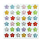 Selvklæbende Krystal 3D Stickers - 36 stk - Blomster