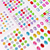 Selvklæbende Krystal 3D Stickers - 36 stk - Stjerner