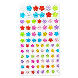 Selvklæbende Krystal 3D Stickers - 88 stk - Blomster