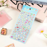 Mini 3D Bubble Foam Stickers - Blandet Frugt